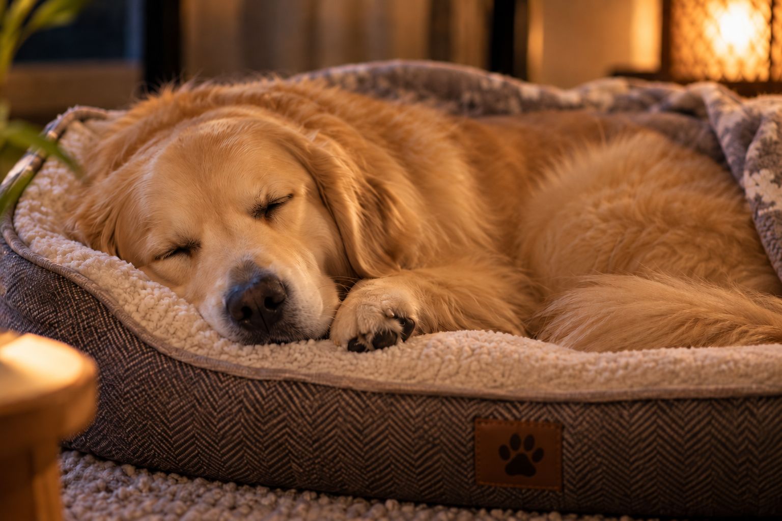 眠る愛犬
